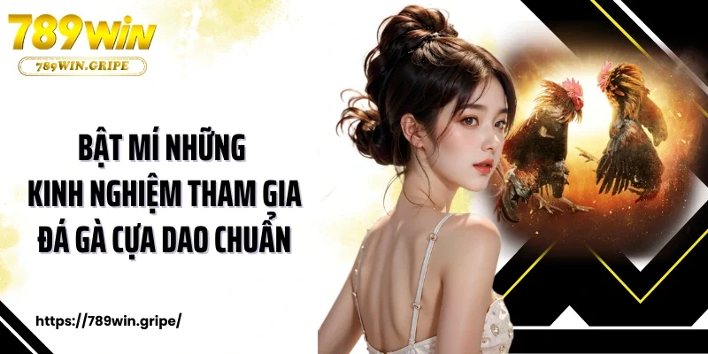 Bật mí những kinh nghiệm tham gia đá gà cựa dao chuẩn